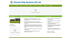 Desktop Screenshot of pioneerdripsystems.com