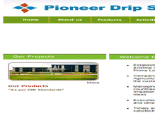 Tablet Screenshot of pioneerdripsystems.com